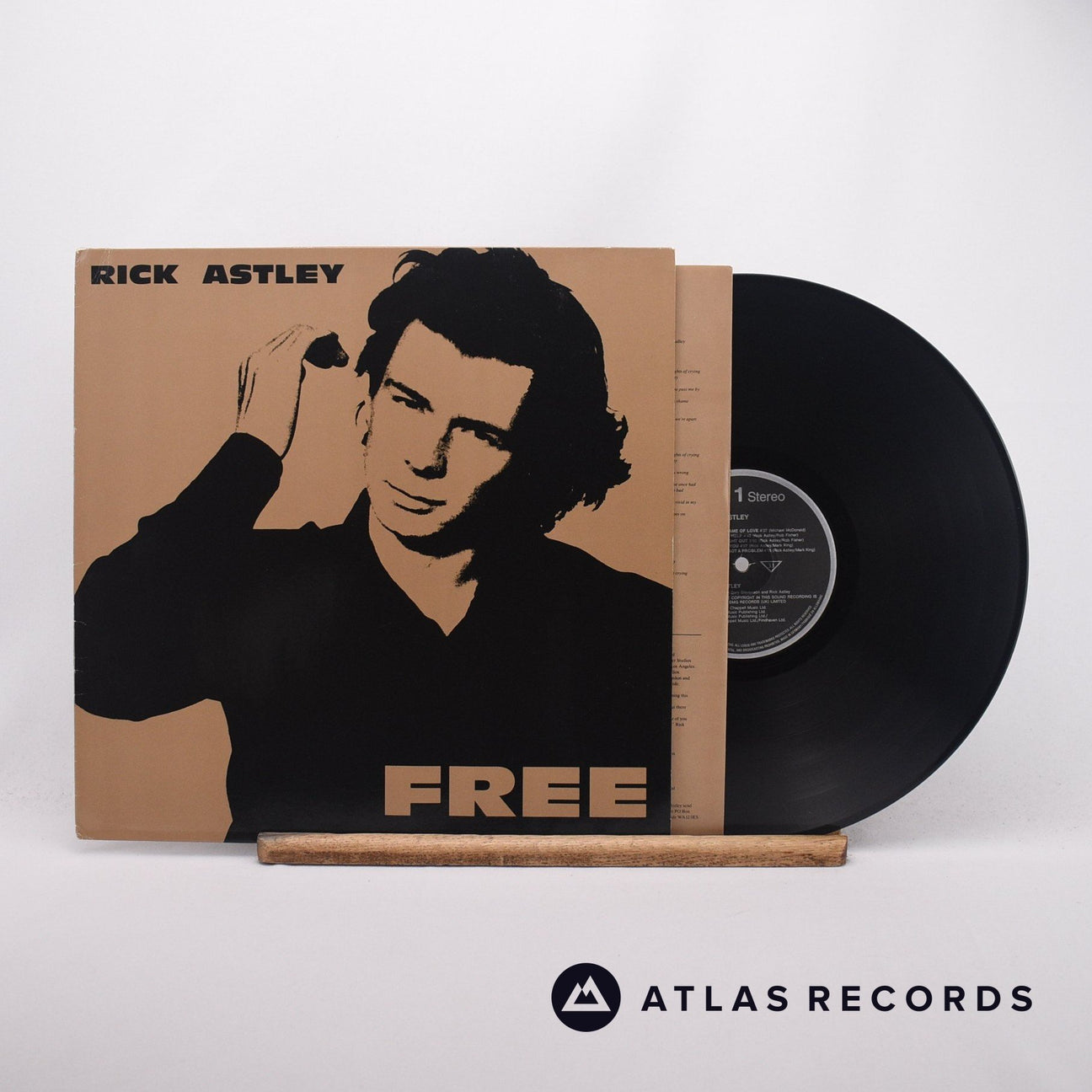 Rick Astley Free LP Vinyl Record - Front Cover & Record