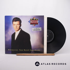 Rick Astley Whenever You Need Somebody LP Vinyl Record - Front Cover & Record