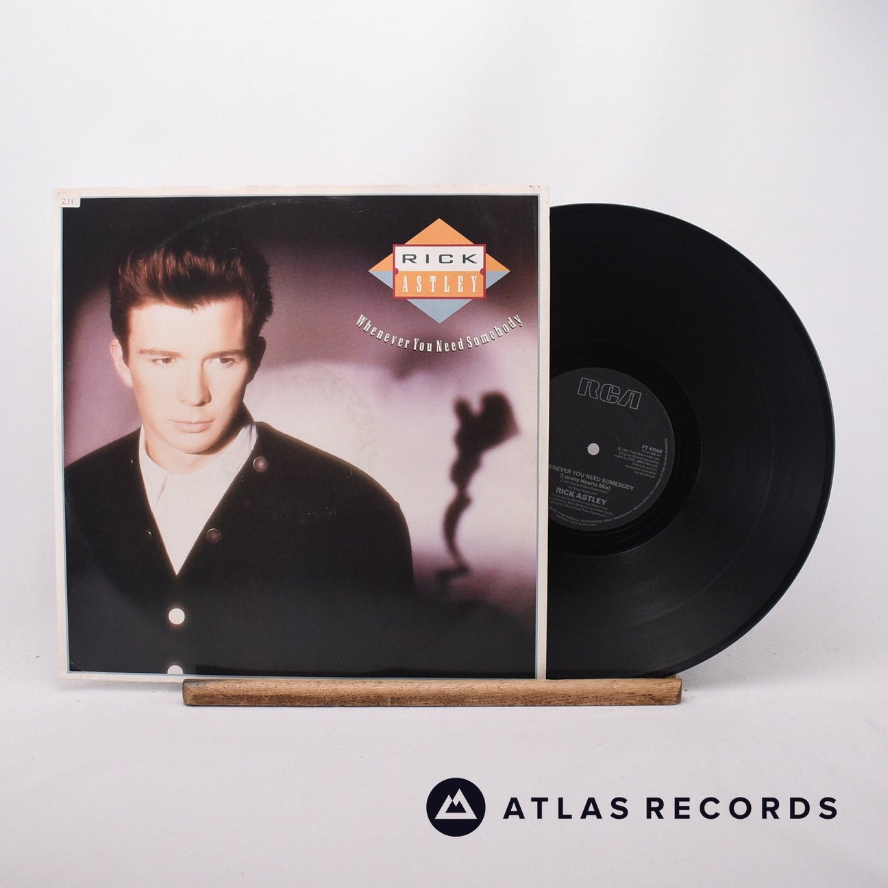 Rick Astley Whenever You Need Somebody 12" Vinyl Record - Front Cover & Record