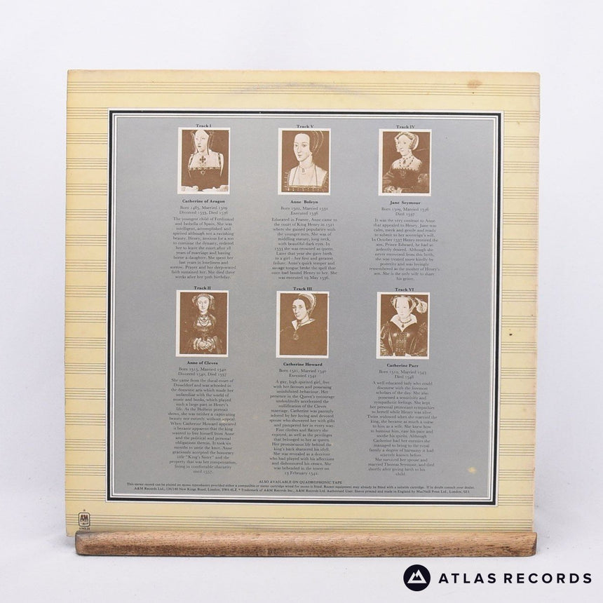 Rick Wakeman - The Six Wives Of Henry VIII - A6 B5 LP Vinyl Record - VG+/VG+