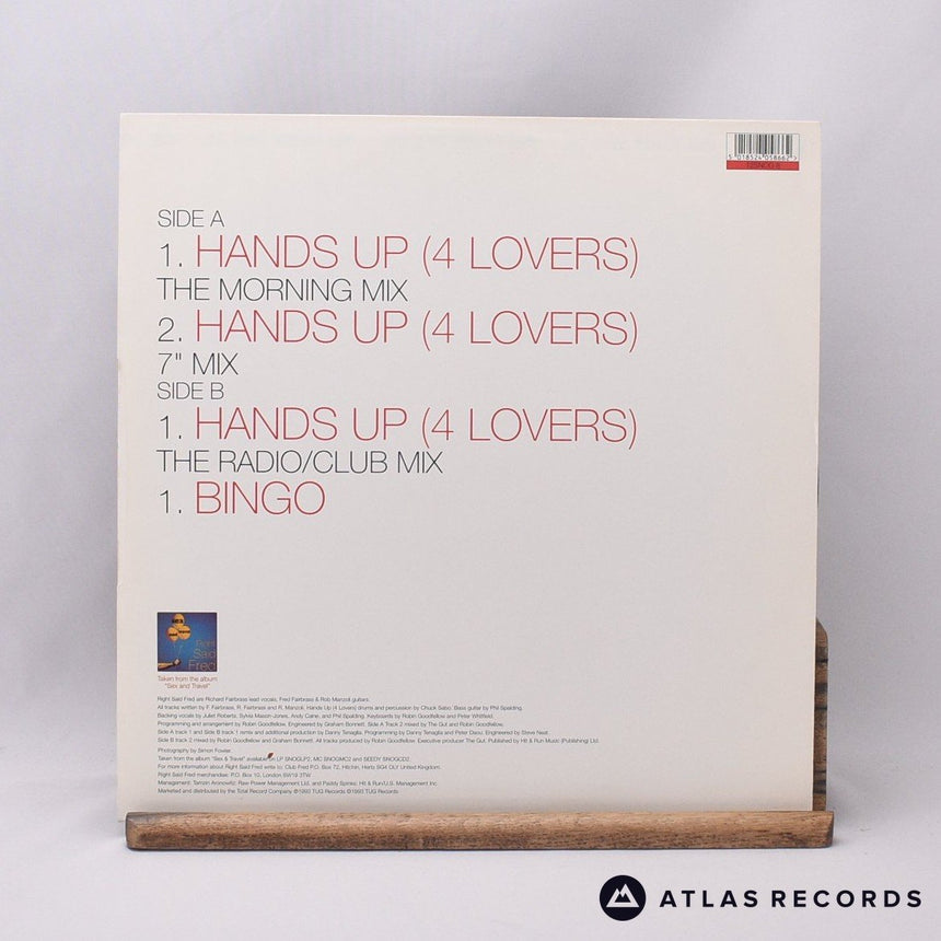 Right Said Fred - Hands Up (4 Lovers) - 12" Vinyl Record - EX/EX