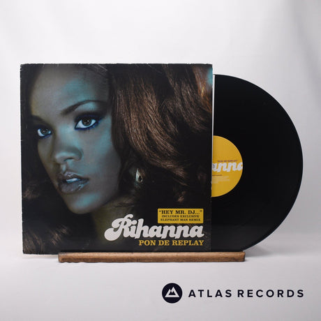 Rihanna Pon De Replay 12" Vinyl Record - Front Cover & Record