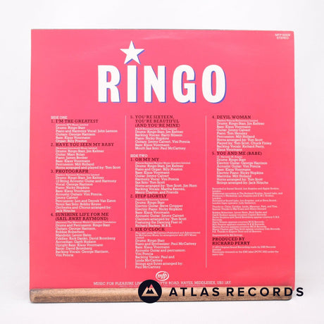 Ringo Starr - Ringo - LP Vinyl Record - EX/EX