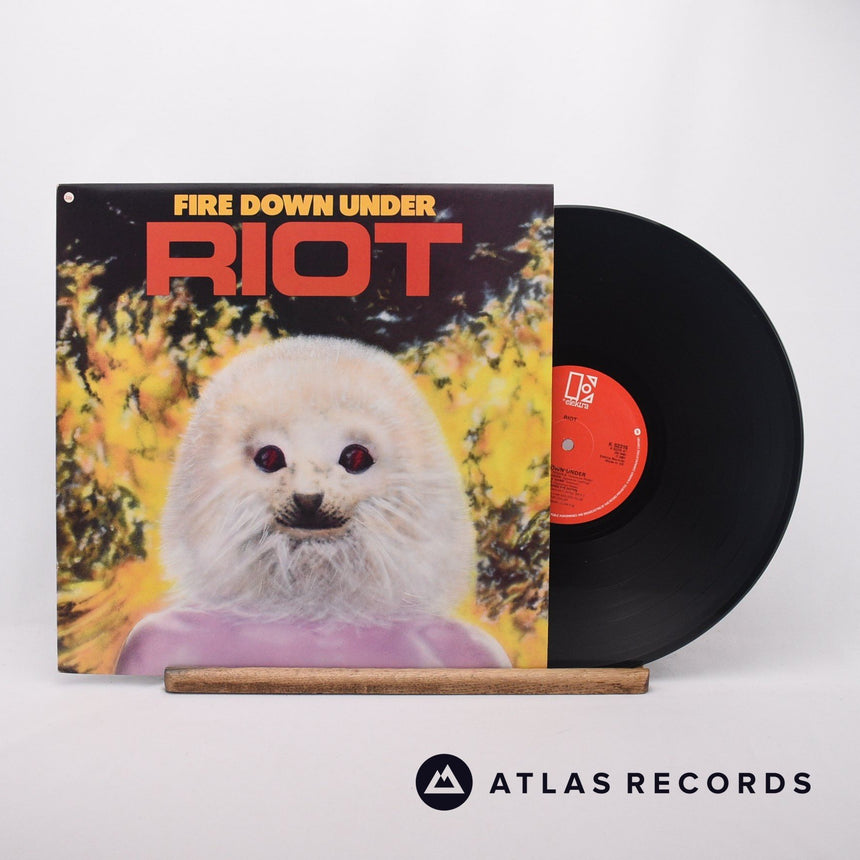 Riot Fire Down Under LP Vinyl Record - Front Cover & Record