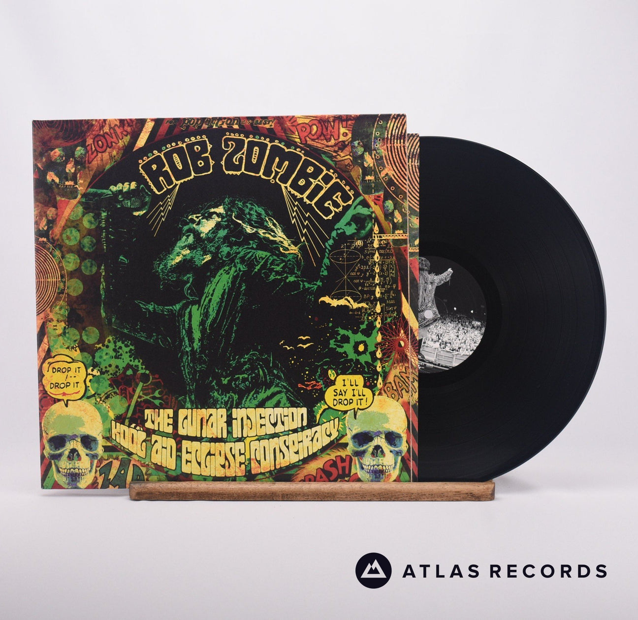 Rob Zombie The Lunar Injection Kool Aid Eclipse Conspiracy LP Vinyl Record - Front Cover & Record