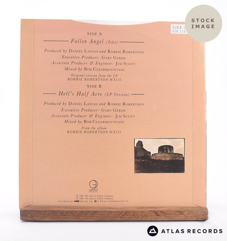 Robbie Robertson Fallen Angel 7" Vinyl Record - Reverse Of Sleeve