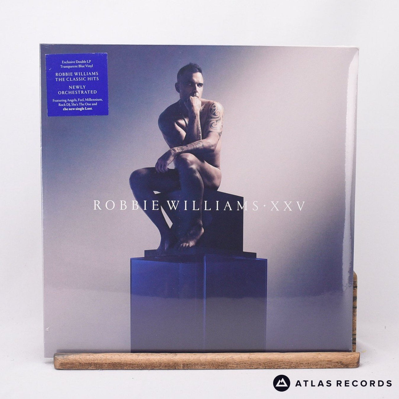 Robbie Williams XXV 2 x LP Vinyl Record - Front Cover & Record