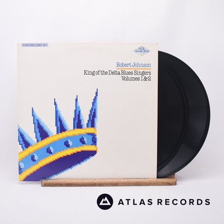 Robert Johnson King Of The Delta Blues Singers Volumes 1 & 2 2 x LP Vinyl Record - Front Cover & Record