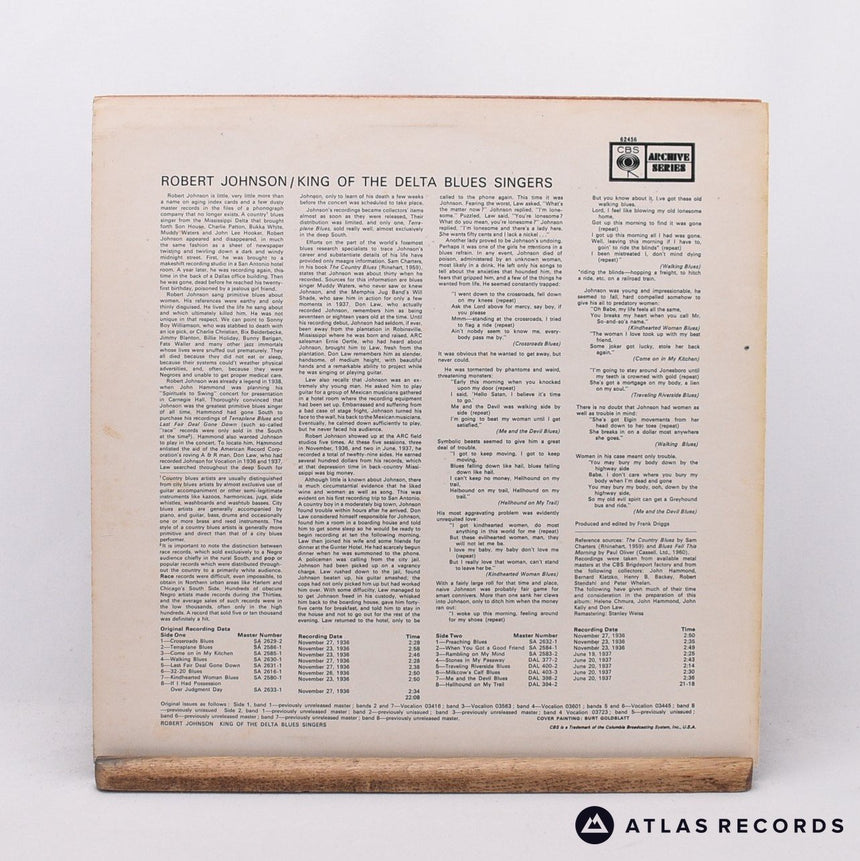Robert Johnson - King Of The Delta Blues Singers - LP Vinyl Record - EX/EX