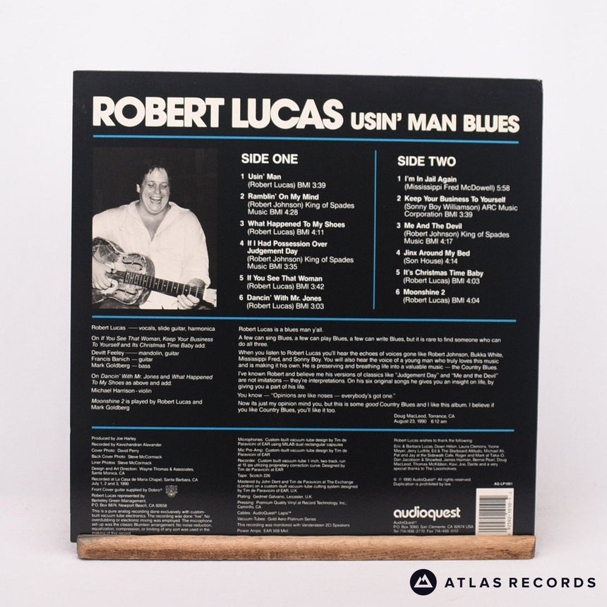 Robert Lucas - Usin' Man Blues - 180G Insert Us LP Vinyl Record - NM/NM