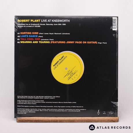 Robert Plant - Live At Knebworth - Yellow Die-Cut Sleeve 12" Vinyl Record - NEW