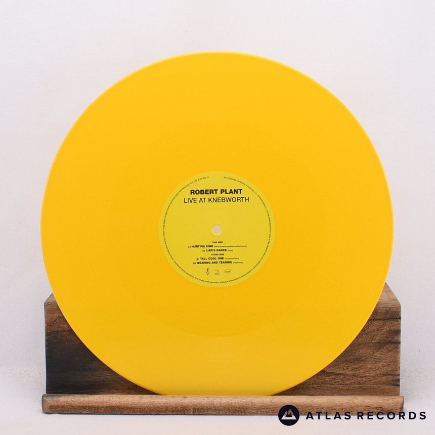 Robert Plant - Live At Knebworth - Yellow 12" Vinyl Record - EX/NM