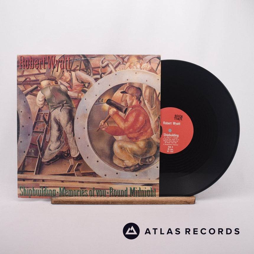 Robert Wyatt Shipbuilding 12" Vinyl Record - Front Cover & Record