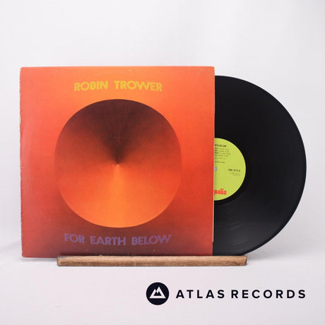 Robin Trower For Earth Below LP Vinyl Record - Front Cover & Record