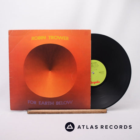 Robin Trower For Earth Below LP Vinyl Record - Front Cover & Record