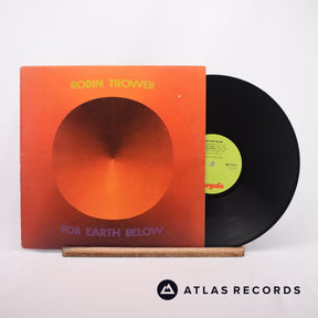 Robin Trower For Earth Below LP Vinyl Record - Front Cover & Record