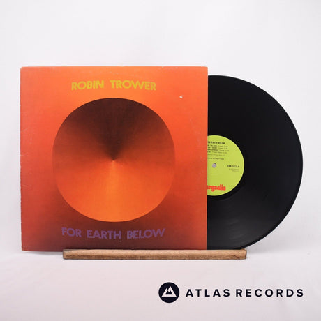 Robin Trower For Earth Below LP Vinyl Record - Front Cover & Record