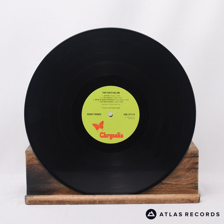 Robin Trower - For Earth Below - LP Vinyl Record - VG+/EX