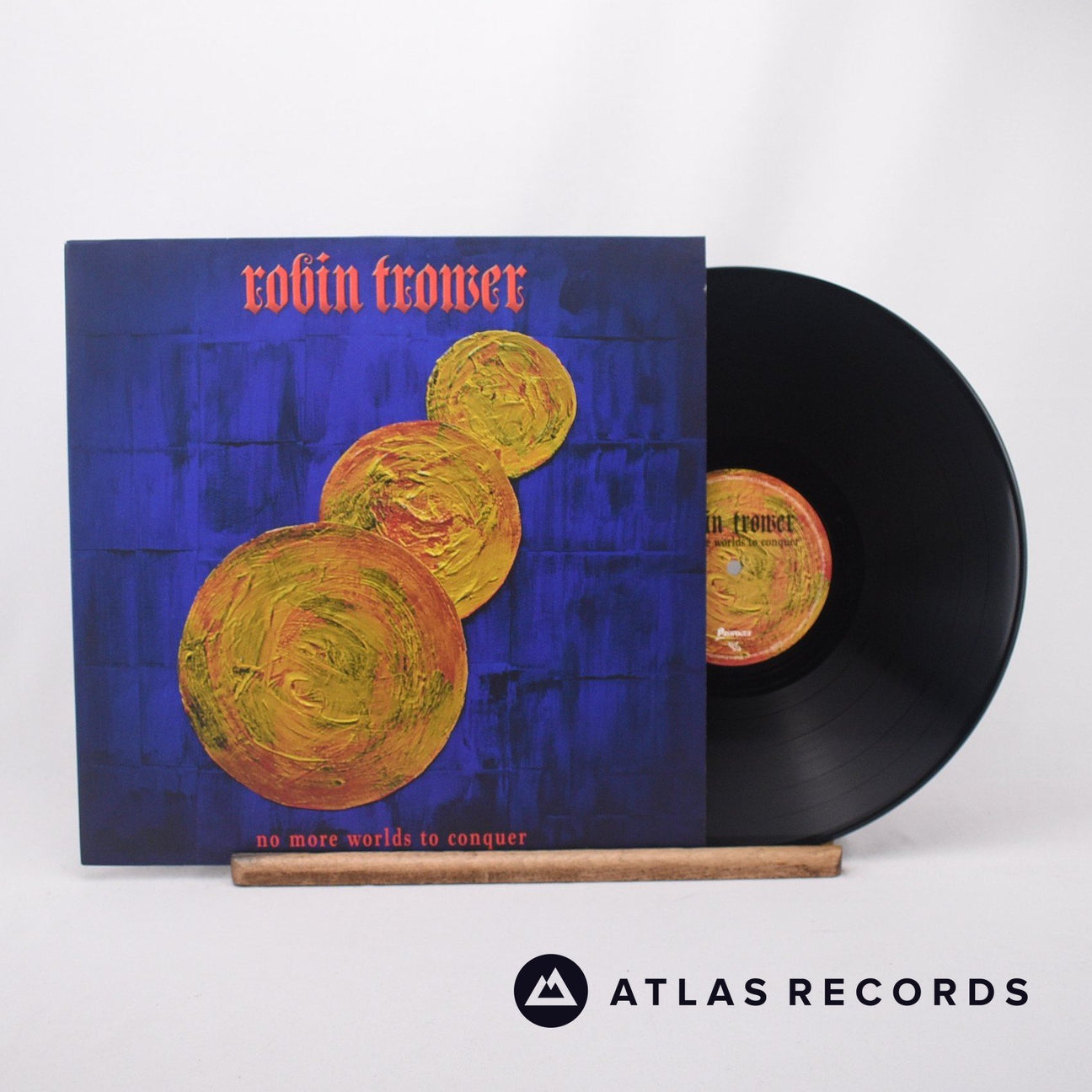 Robin Trower No More Worlds To Conquer LP Vinyl Record - Front Cover & Record