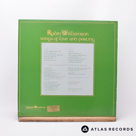 Robin Williamson - Songs Of Love And Parting - A B LP Vinyl Record - VG+/VG+