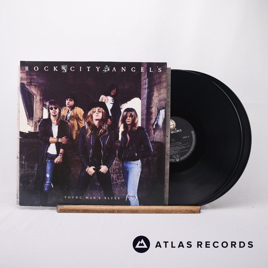 Rock City Angels - Young Man's Blues - Gatefold Double LP Vinyl Record - EX/EX