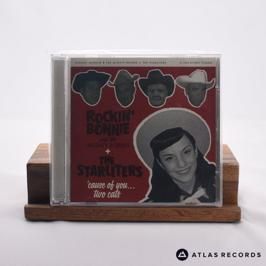 Rockin' Bonnie 'Cause Of You... Two Cats CD Vinyl Record - Front Cover & Record