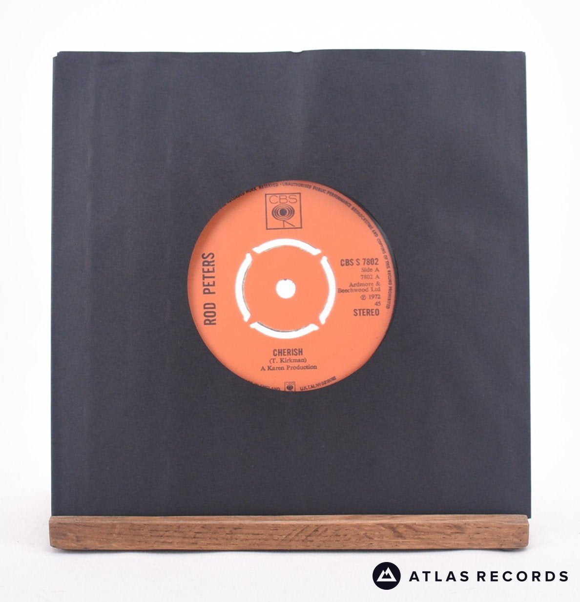 Rod Peters Cherish 7" Vinyl Record - In Sleeve