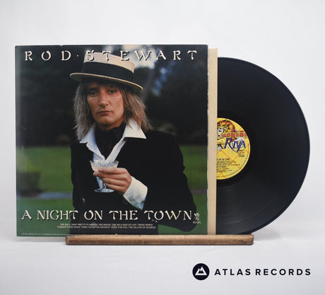Rod Stewart A Night On The Town LP Vinyl Record - Front Cover & Record
