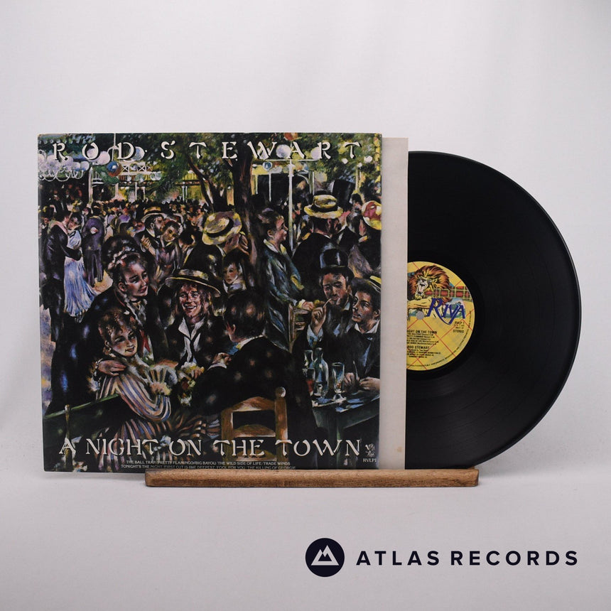 Rod Stewart A Night On The Town LP Vinyl Record - Front Cover & Record