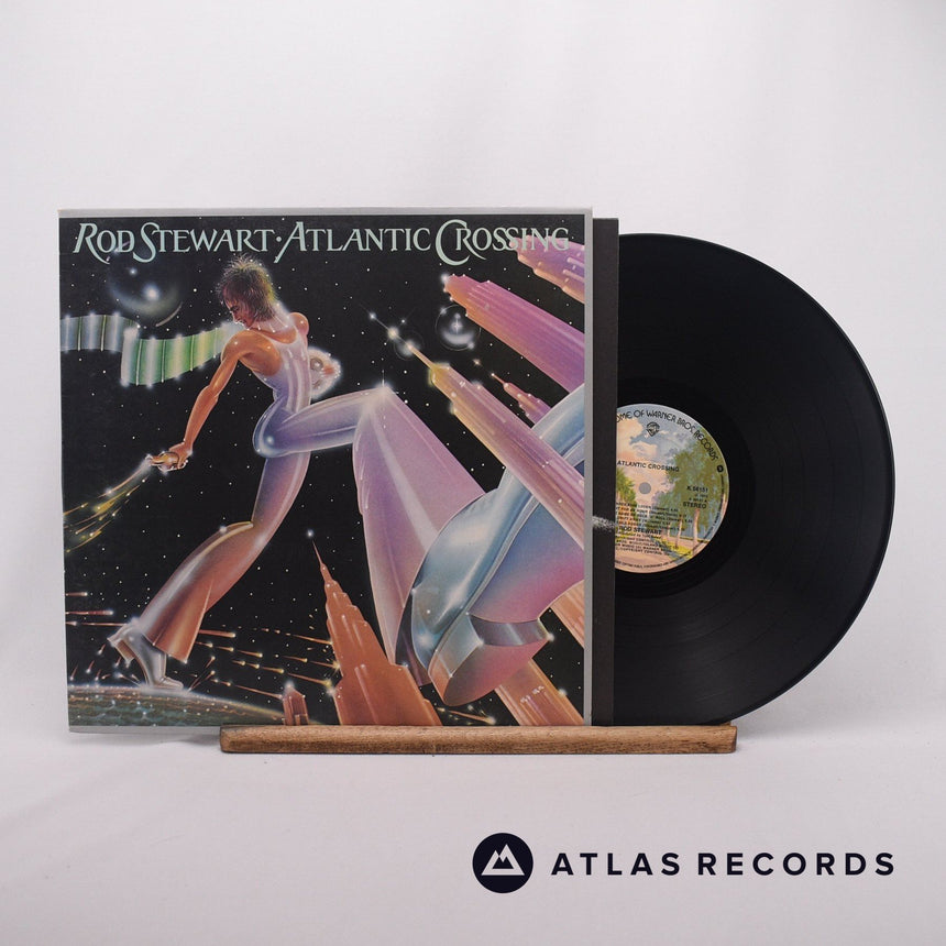 Rod Stewart Atlantic Crossing LP Vinyl Record - Front Cover & Record