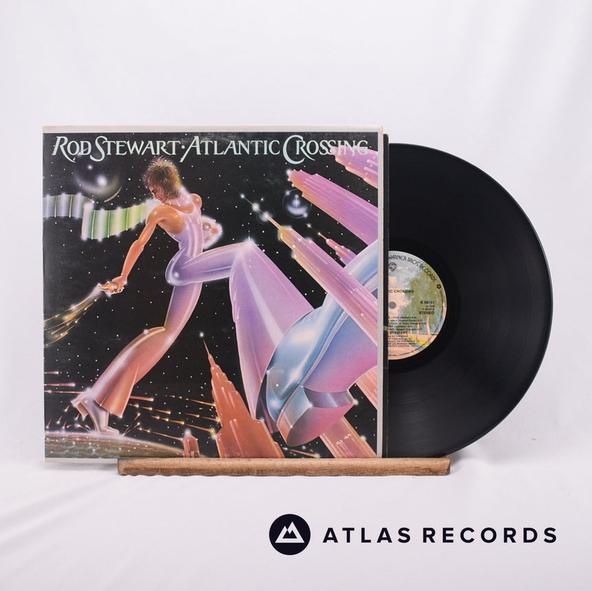 Rod Stewart Atlantic Crossing LP Vinyl Record - Front Cover & Record
