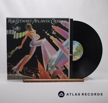 Rod Stewart Atlantic Crossing LP Vinyl Record - Front Cover & Record