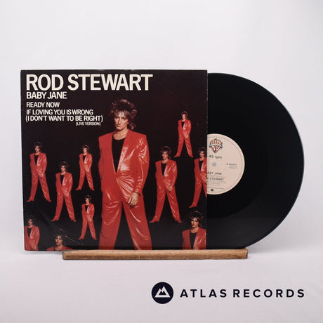 Rod Stewart Baby Jane 12" Vinyl Record - Front Cover & Record