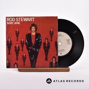 Rod Stewart Baby Jane 7" Vinyl Record - Front Cover & Record