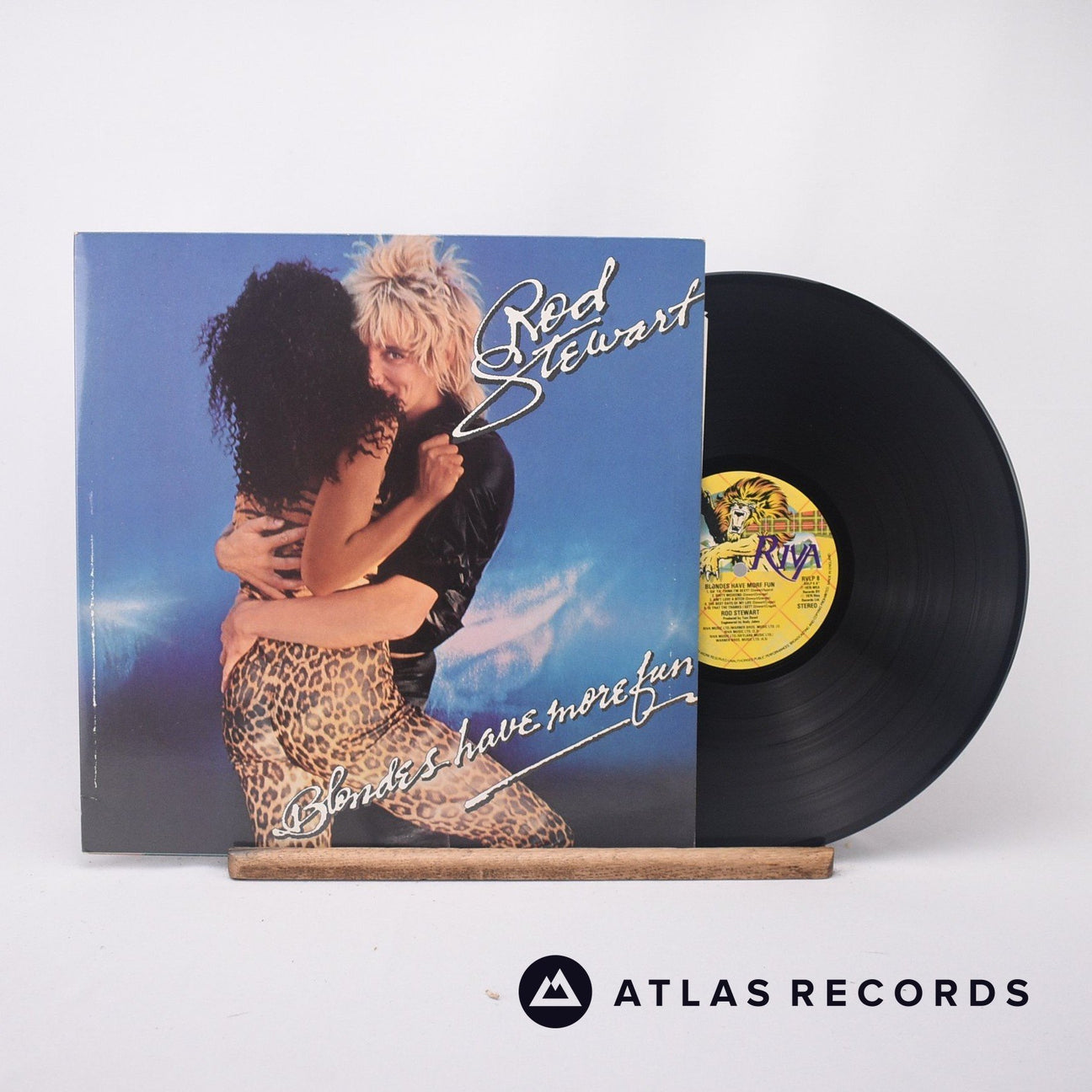 Rod Stewart Blondes Have More Fun LP Vinyl Record - Front Cover & Record