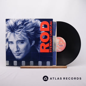 Rod Stewart Camouflage LP Vinyl Record - Front Cover & Record