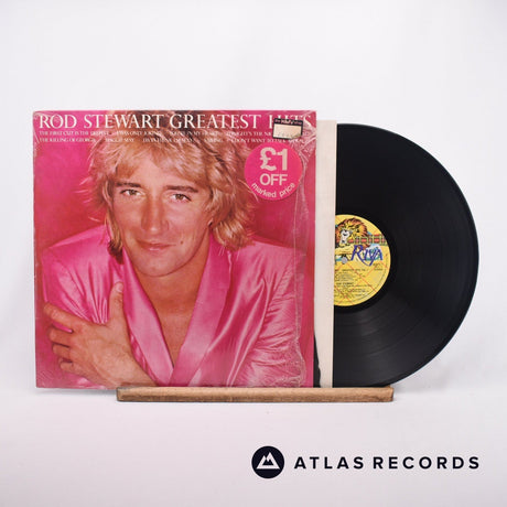 Rod Stewart Greatest Hits Vol. 1 LP Vinyl Record - Front Cover & Record