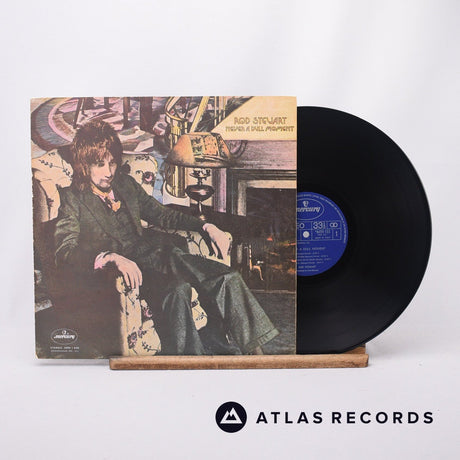Rod Stewart Never A Dull Moment LP Vinyl Record - Front Cover & Record