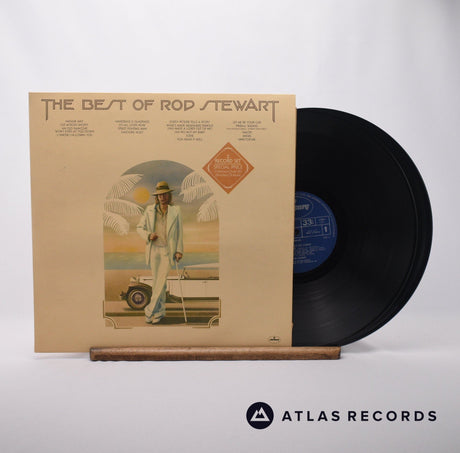 Rod Stewart The Best Of Rod Stewart Double LP Vinyl Record - Front Cover & Record