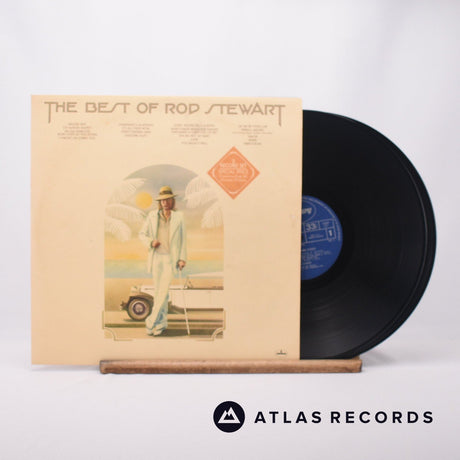 Rod Stewart The Best Of Rod Stewart Double LP Vinyl Record - Front Cover & Record