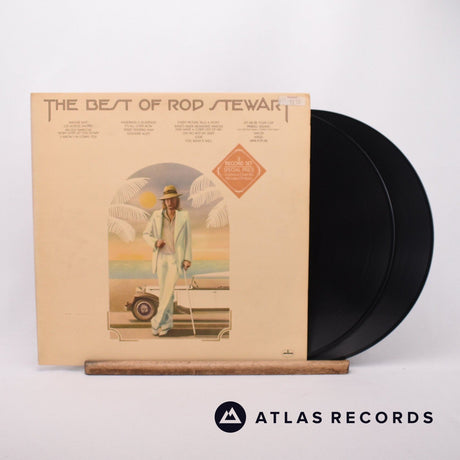Rod Stewart The Best Of Rod Stewart 2 x LP Vinyl Record - Front Cover & Record