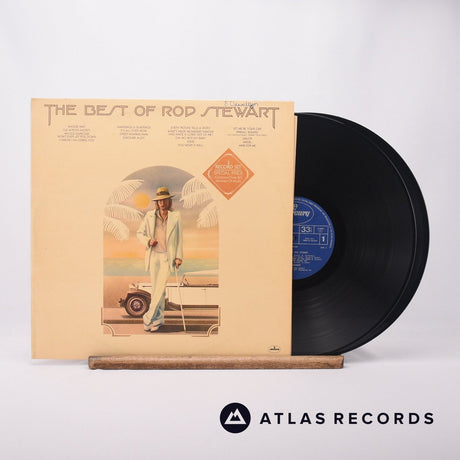 Rod Stewart The Best Of Rod Stewart Double LP Vinyl Record - Front Cover & Record