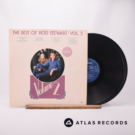 Rod Stewart The Best Of Rod Stewart Vol. 2 Double LP Vinyl Record - Front Cover & Record