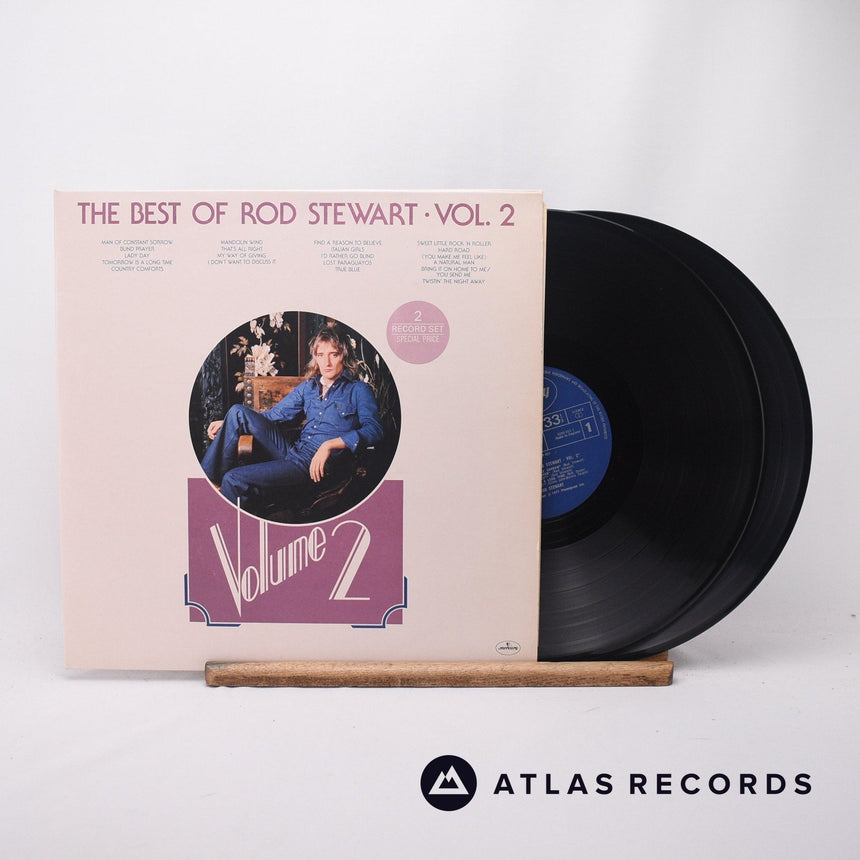 Rod Stewart The Best Of Rod Stewart Vol. 2 2 x LP Vinyl Record - Front Cover & Record