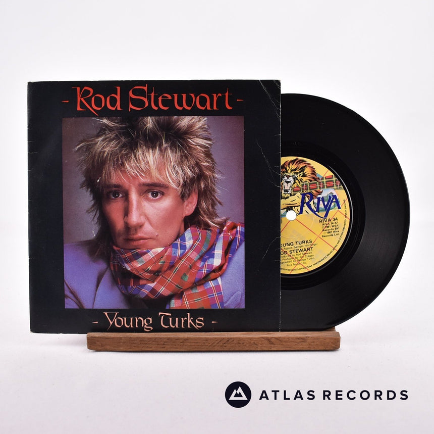 Rod Stewart Young Turks 7" Vinyl Record - Front Cover & Record