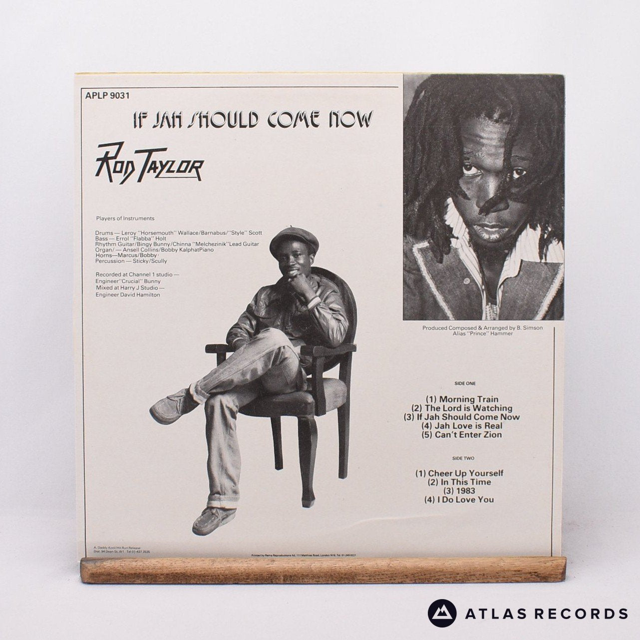 英LP Rod Taylor If Jah Should Come Now APLP9031 Hitrun /00260 Rod Taylor If Jah Should Come Now LP Vinyl Record EX/EX – Atlas