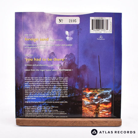 Roger Taylor - Foreign Sand - Blue 7" Vinyl Record - NM/NM