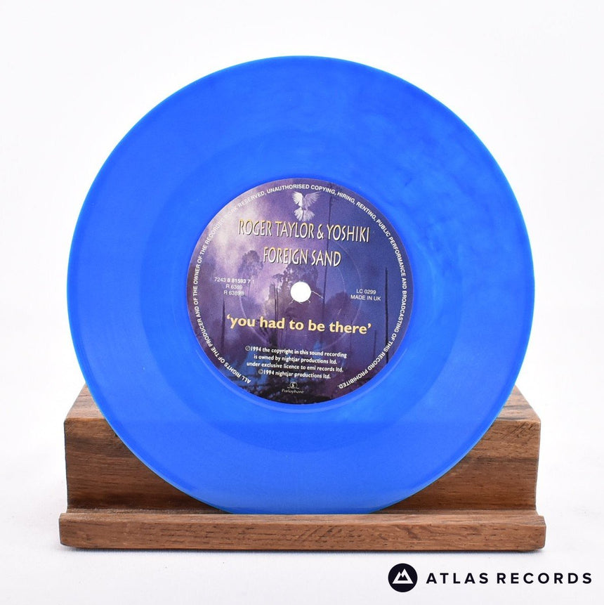 Roger Taylor - Foreign Sand - Blue 7" Vinyl Record - NM/NM