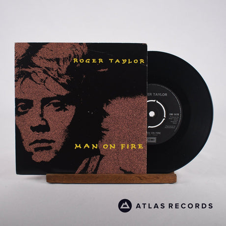 Roger Taylor Man On Fire 7" Vinyl Record - Front Cover & Record