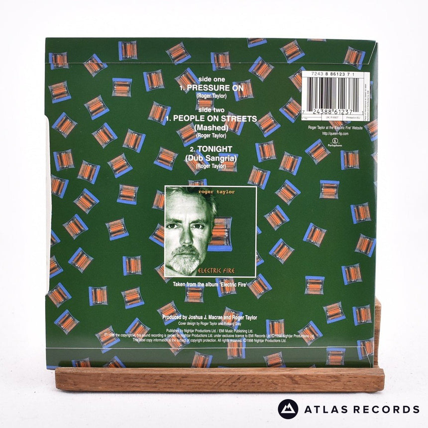 Roger Taylor - Pressure On - Orange 7" Vinyl Record - NM/NM